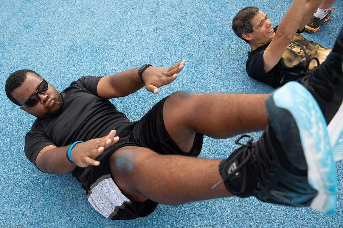 Two Men Doing Planks | Health Fitness | Special Olympics Ohio 